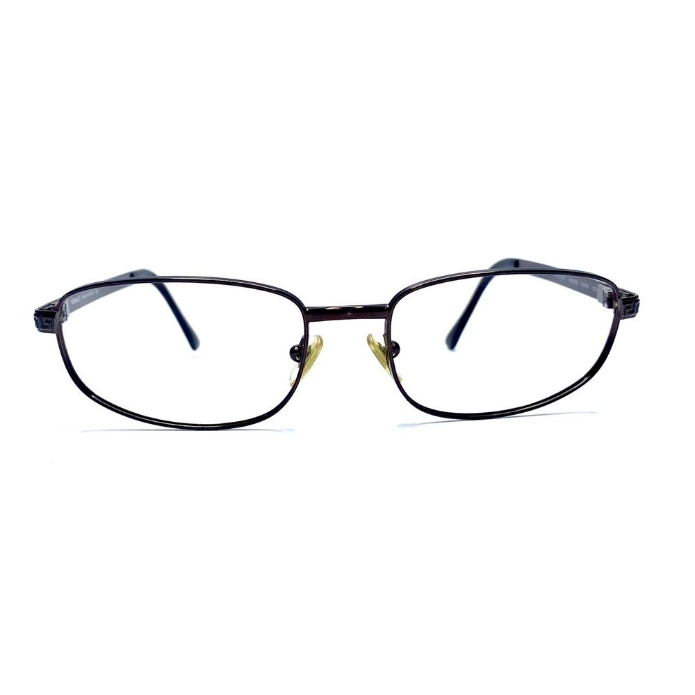 Versace Rectangular Oval Brown Metal Eyeglasses MOD. 2007 1006/3D 55 18 130